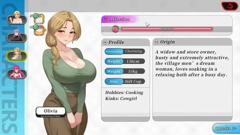 幸福岛幻想_Fantasy of Bliss Island 角色路线 实机截图 1